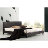darrahopens Furniture > Bedroom King PU Leather Bed Frame Black