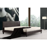 darrahopens Furniture > Bedroom King PU Leather Bed Frame Brown