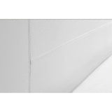 darrahopens Furniture > Bedroom King PU Leather Bed Frame White