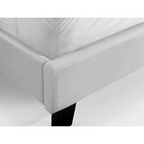 darrahopens Furniture > Bedroom King PU Leather Bed Frame White