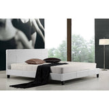 darrahopens Furniture > Bedroom King PU Leather Bed Frame White