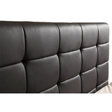 darrahopens Furniture > Bedroom King PU Leather Deluxe Bed Frame Black