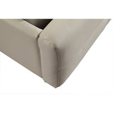 darrahopens Furniture > Bedroom King PU Leather Deluxe Bed Frame White