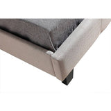 darrahopens Furniture > Bedroom King Single Linen Fabric Bed Frame Beige