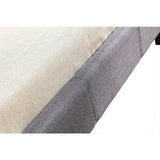 darrahopens Furniture > Bedroom King Single Linen Fabric Bed Frame Grey