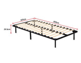 darrahopens Furniture > Bedroom King Single Metal Bed Frame - Bedroom Furniture