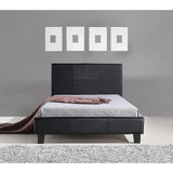 darrahopens Furniture > Bedroom King Single PU Leather Bed Frame Black