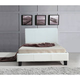 darrahopens Furniture > Bedroom King Single PU Leather Bed Frame White