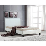 darrahopens Furniture > Bedroom King Single PU Leather Bed Frame White