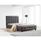 darrahopens Furniture > Bedroom King Single PU Leather Deluxe Bed Frame Brown