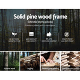 darrahopens Furniture > Bedroom King Single Wooden Bed Frame - White