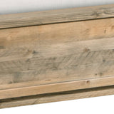 Darrahopens Furniture > Bedroom King Size Wooden Bed Frame in Solid Wood Antique Design Light Brown