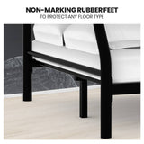Darrahopens Furniture > Bedroom Kingston Slumber Metal Single over Double Bunk Bed Frame, Dark Matte Grey