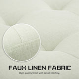 darrahopens Furniture > Bedroom La Bella 102cm Light Green Storage Ottoman Stool Fabric