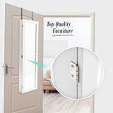 darrahopens Furniture > Bedroom La Bella 120cm White Wall Mount Mirror Jewellery Cabinet Storage Organiser Wallis