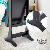 darrahopens Furniture > Bedroom La Bella Black Mirror Jewellery Cabinet LOWE 146cm Organiser 2 Drawers