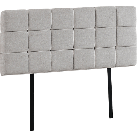 darrahopens Furniture > Bedroom Linen Fabric Double Bed Deluxe Headboard Bedhead - Beige