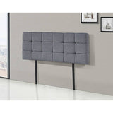 darrahopens Furniture > Bedroom Linen Fabric Double Bed Deluxe Headboard Bedhead - Grey