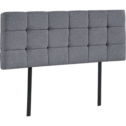 darrahopens Furniture > Bedroom Linen Fabric Double Bed Deluxe Headboard Bedhead - Grey