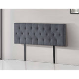 darrahopens Furniture > Bedroom Linen Fabric Double Bed Deluxe Headboard Bedhead - Grey