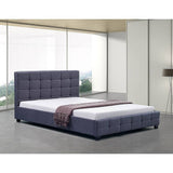 darrahopens Furniture > Bedroom Linen Fabric Double Deluxe Bed Frame Grey