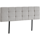 darrahopens Furniture > Bedroom Linen Fabric King Bed Deluxe Headboard Bedhead - Beige