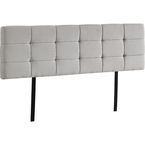 darrahopens Furniture > Bedroom Linen Fabric King Bed Deluxe Headboard Bedhead - Beige