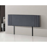 darrahopens Furniture > Bedroom Linen Fabric King Bed Deluxe Headboard Bedhead - Grey