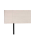 darrahopens Furniture > Bedroom Linen Fabric King Bed Headboard Bedhead - Beige
