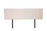 darrahopens Furniture > Bedroom Linen Fabric King Bed Headboard Bedhead - Beige