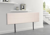 darrahopens Furniture > Bedroom Linen Fabric King Bed Headboard Bedhead - Beige
