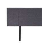 darrahopens Furniture > Bedroom Linen Fabric King Bed Headboard Bedhead - Grey
