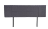darrahopens Furniture > Bedroom Linen Fabric King Bed Headboard Bedhead - Grey
