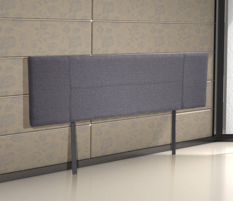 darrahopens Furniture > Bedroom Linen Fabric King Bed Headboard Bedhead - Grey