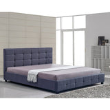 darrahopens Furniture > Bedroom Linen Fabric King Deluxe Bed Frame Grey