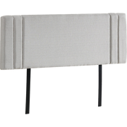 darrahopens Furniture > Bedroom Linen Fabric Queen Bed Deluxe Headboard Bedhead - Beige