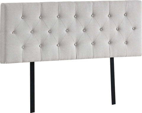 darrahopens Furniture > Bedroom Linen Fabric Queen Bed Deluxe Headboard Bedhead - Beige