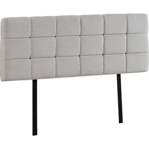 darrahopens Furniture > Bedroom Linen Fabric Queen Bed Deluxe Headboard Bedhead - Beige