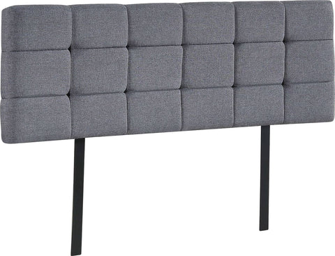 darrahopens Furniture > Bedroom Linen Fabric Queen Bed Deluxe Headboard Bedhead - Grey