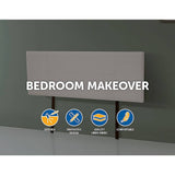 darrahopens Furniture > Bedroom Linen Fabric Queen Bed Headboard Bedhead - Beige