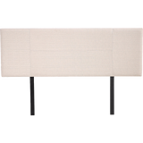 darrahopens Furniture > Bedroom Linen Fabric Queen Bed Headboard Bedhead - Beige