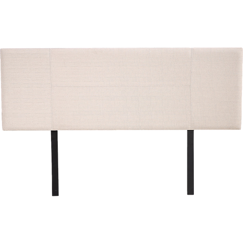 darrahopens Furniture > Bedroom Linen Fabric Queen Bed Headboard Bedhead - Beige