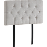 darrahopens Furniture > Bedroom Linen Fabric Single Bed Deluxe Headboard Bedhead - Beige