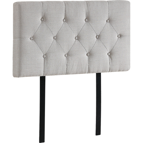 darrahopens Furniture > Bedroom Linen Fabric Single Bed Deluxe Headboard Bedhead - Beige