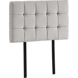 darrahopens Furniture > Bedroom Linen Fabric Single Bed Deluxe Headboard Bedhead - Beige