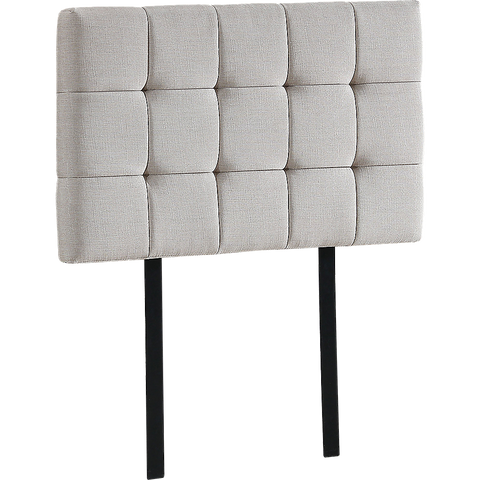 darrahopens Furniture > Bedroom Linen Fabric Single Bed Deluxe Headboard Bedhead - Beige