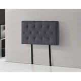 darrahopens Furniture > Bedroom Linen Fabric Single Bed Deluxe Headboard Bedhead - Grey