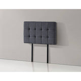darrahopens Furniture > Bedroom Linen Fabric Single Bed Deluxe Headboard Bedhead - Grey
