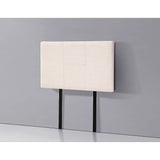 darrahopens Furniture > Bedroom Linen Fabric Single Bed Headboard Bedhead - Beige
