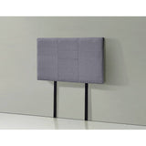 darrahopens Furniture > Bedroom Linen Fabric Single Bed Headboard Bedhead - Grey